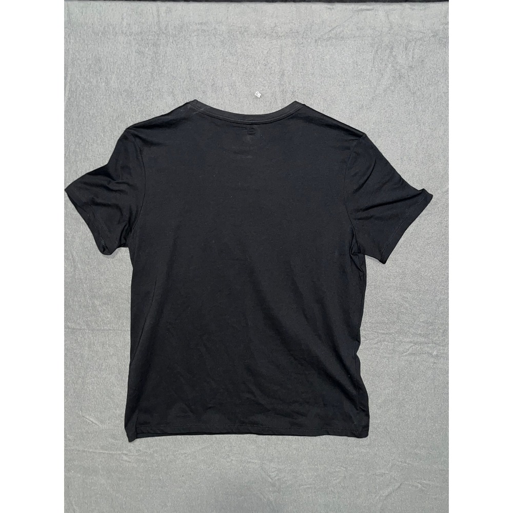 Nike Sportswear Essential Futura Logo Graphic Tee Black White Womens Size M - Picture 6 of 11